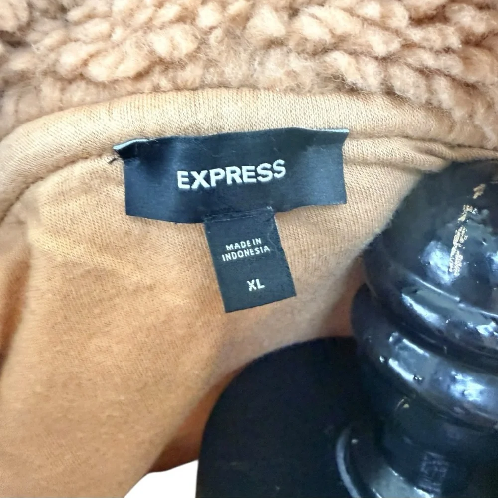 Express Tan Teddy Jacket - Picture 5 of 5